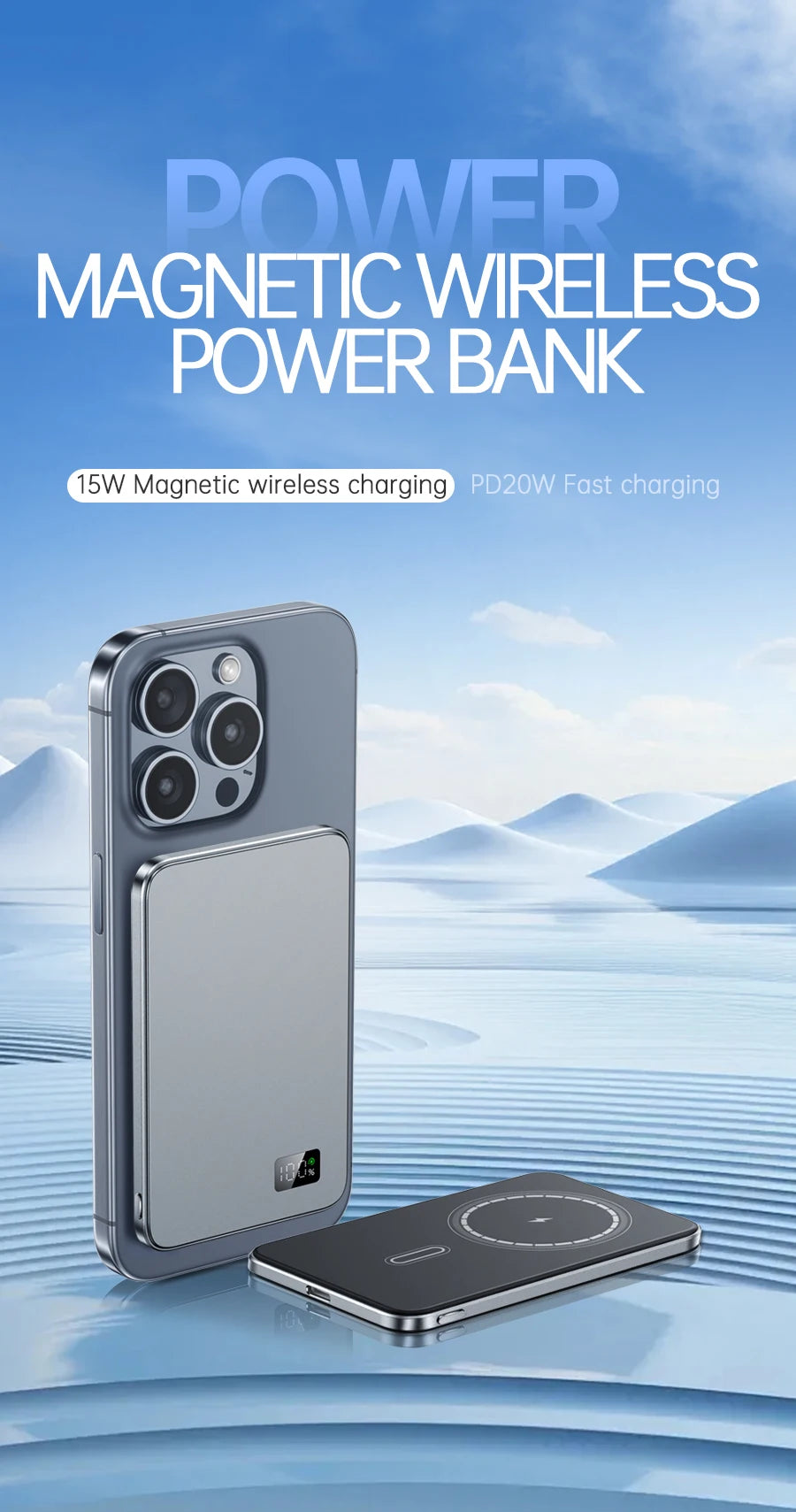 Ultra-Thin Magnetic Wireless power bank