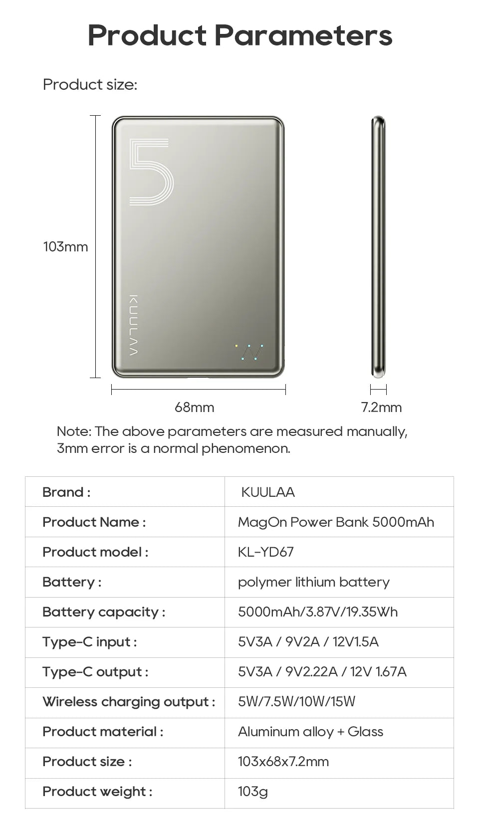 KUULAA Magsafe Power Bank